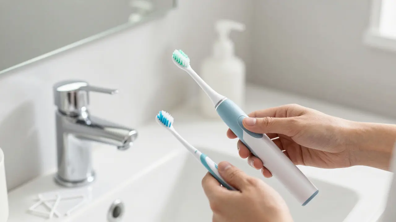 Elektrická zubní kartáčka a nástroje pro ústní hygienu