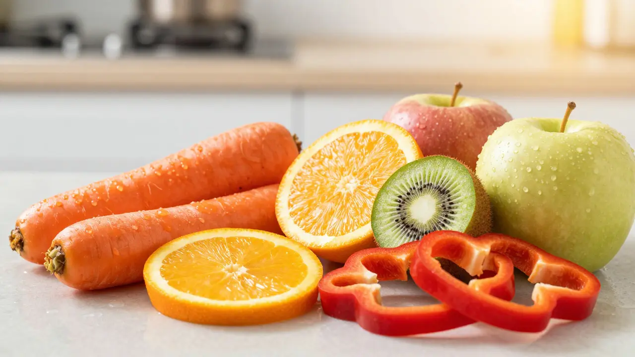 Ovoce a zelenina bohaté na vitamin C pro zdravé dásně