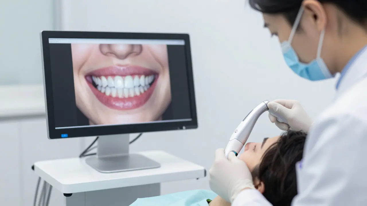 Digitální skenování zubů při plánování úsměvu