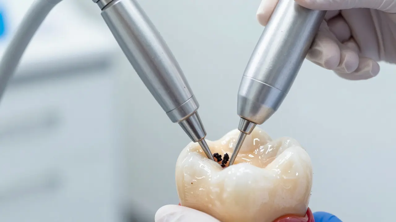Ultrazvukové čištění zubů hygienikem