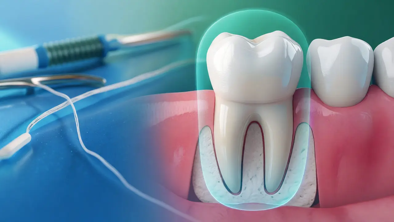 Zdravý zub pevně ukotvený v kosti díky správné prevenci a hygieně